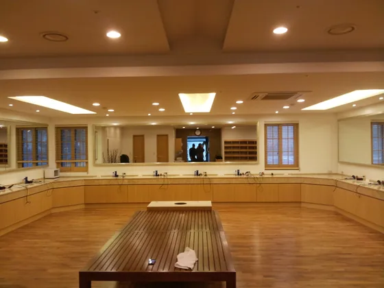 히든밸리 사우나 파우더 공간